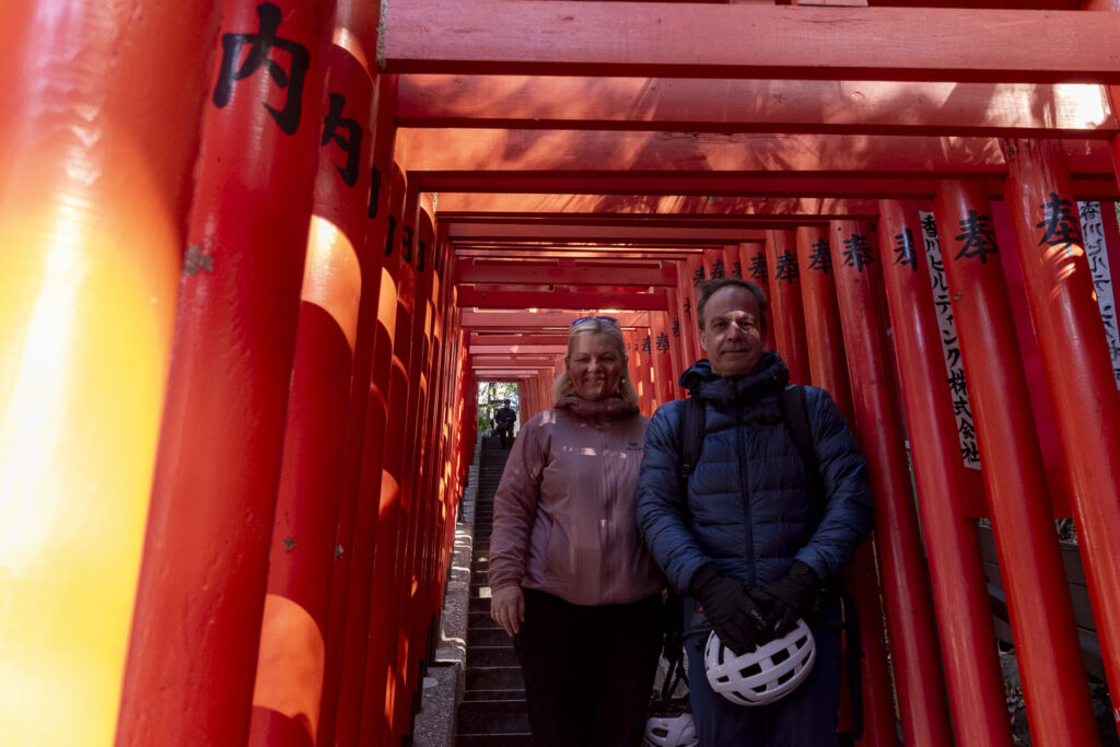 At a shrine in Tokyo.