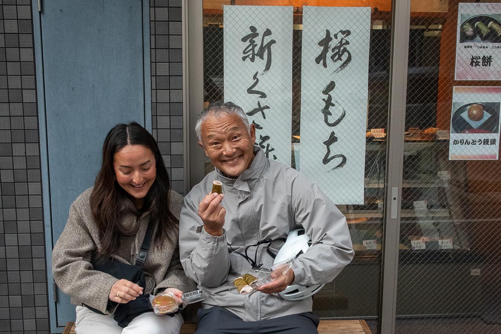 A short break at a local Japanese Sweets shop.