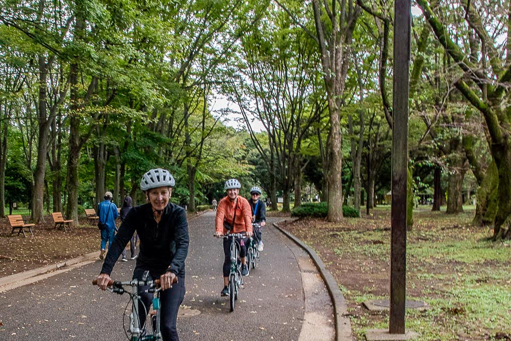 Go through Yoyogi Park.