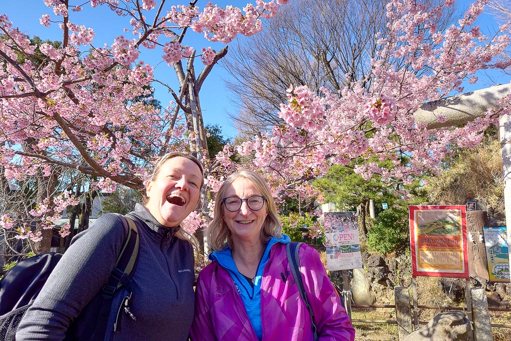 Smiles at Hatonomori Hachiman Shrine