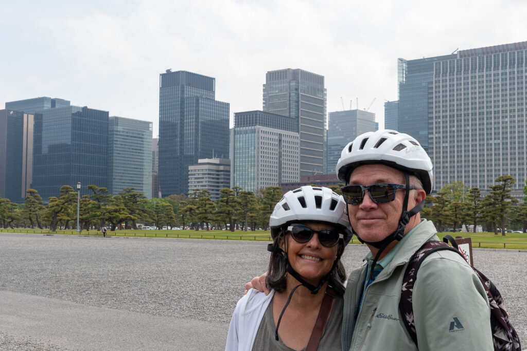 a cityscape from the Imperial Palace