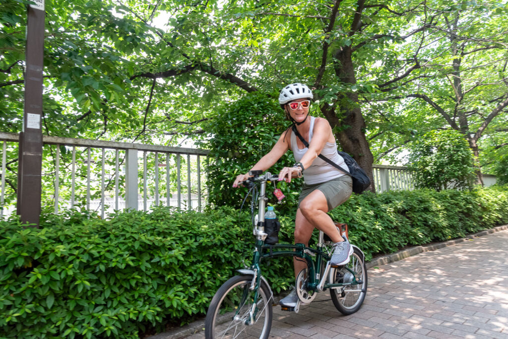 Cycle along the Kandagawa River.