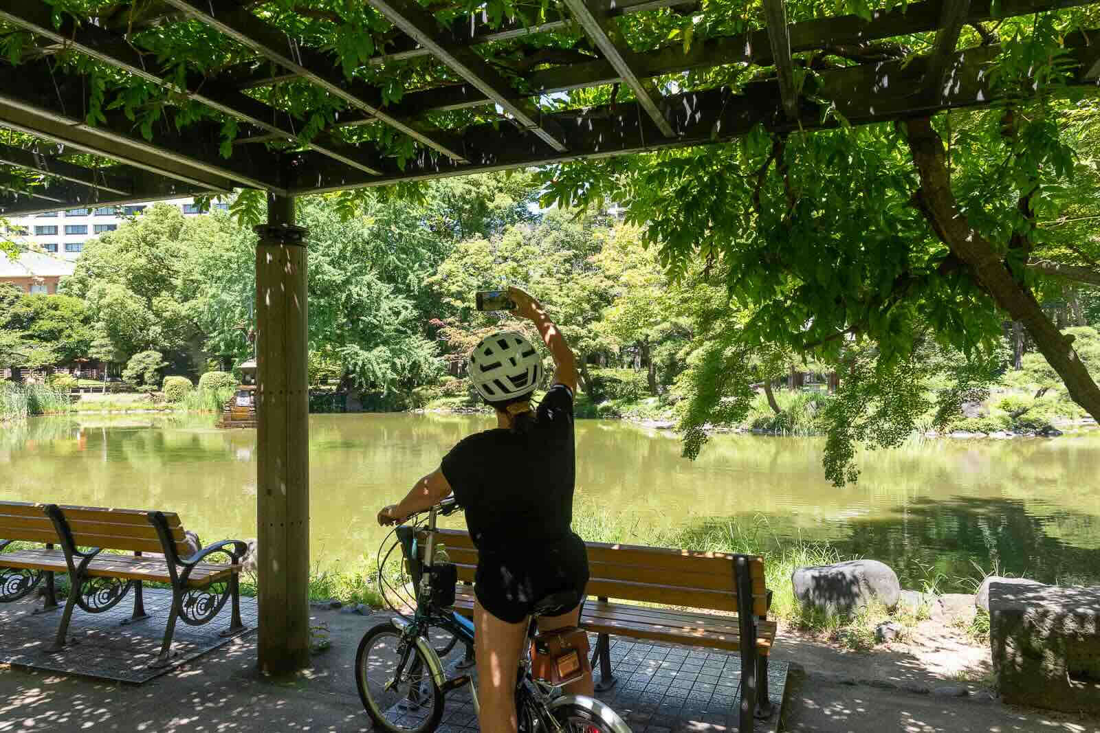 Got relaxed at a peaceful park