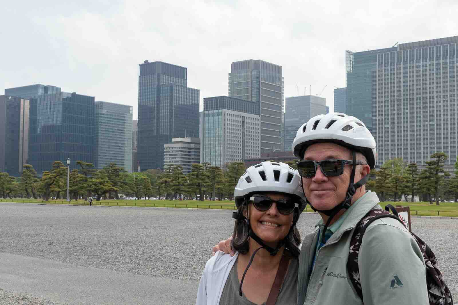 a cityscape from the Imperial Palace
