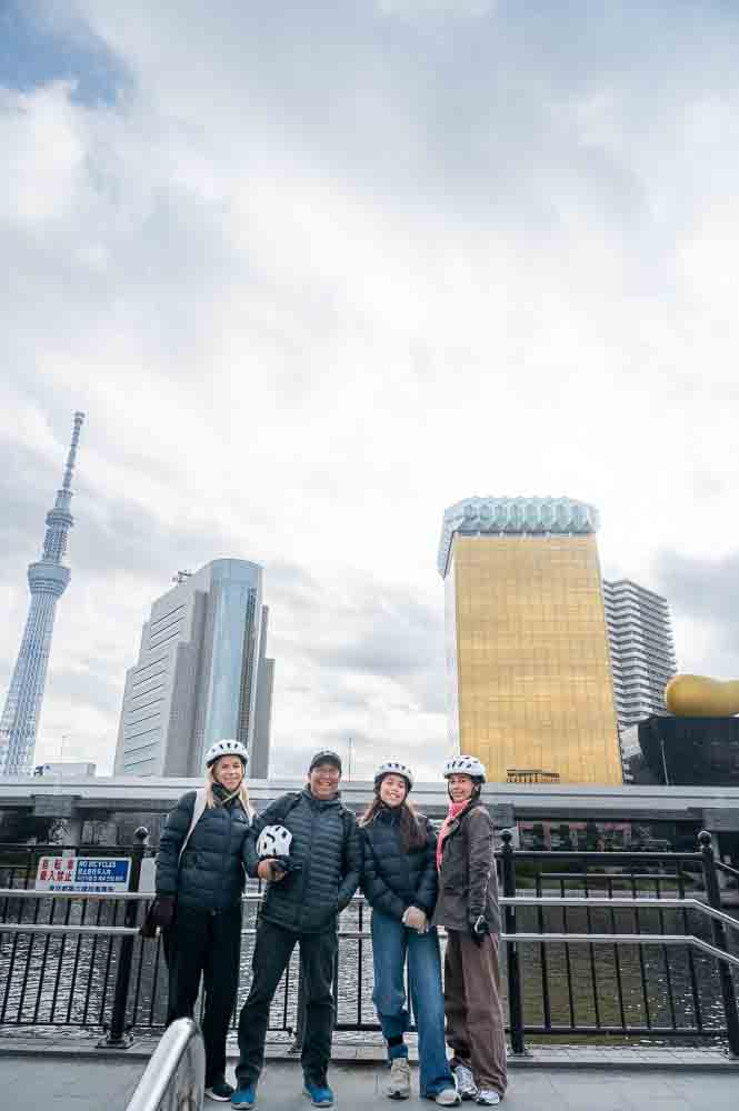 Photos on the stage.