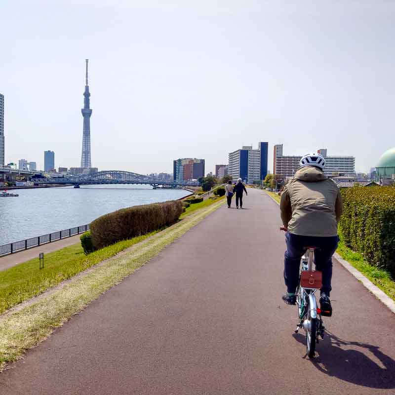 Enjoy the Breeze along the Sumida River