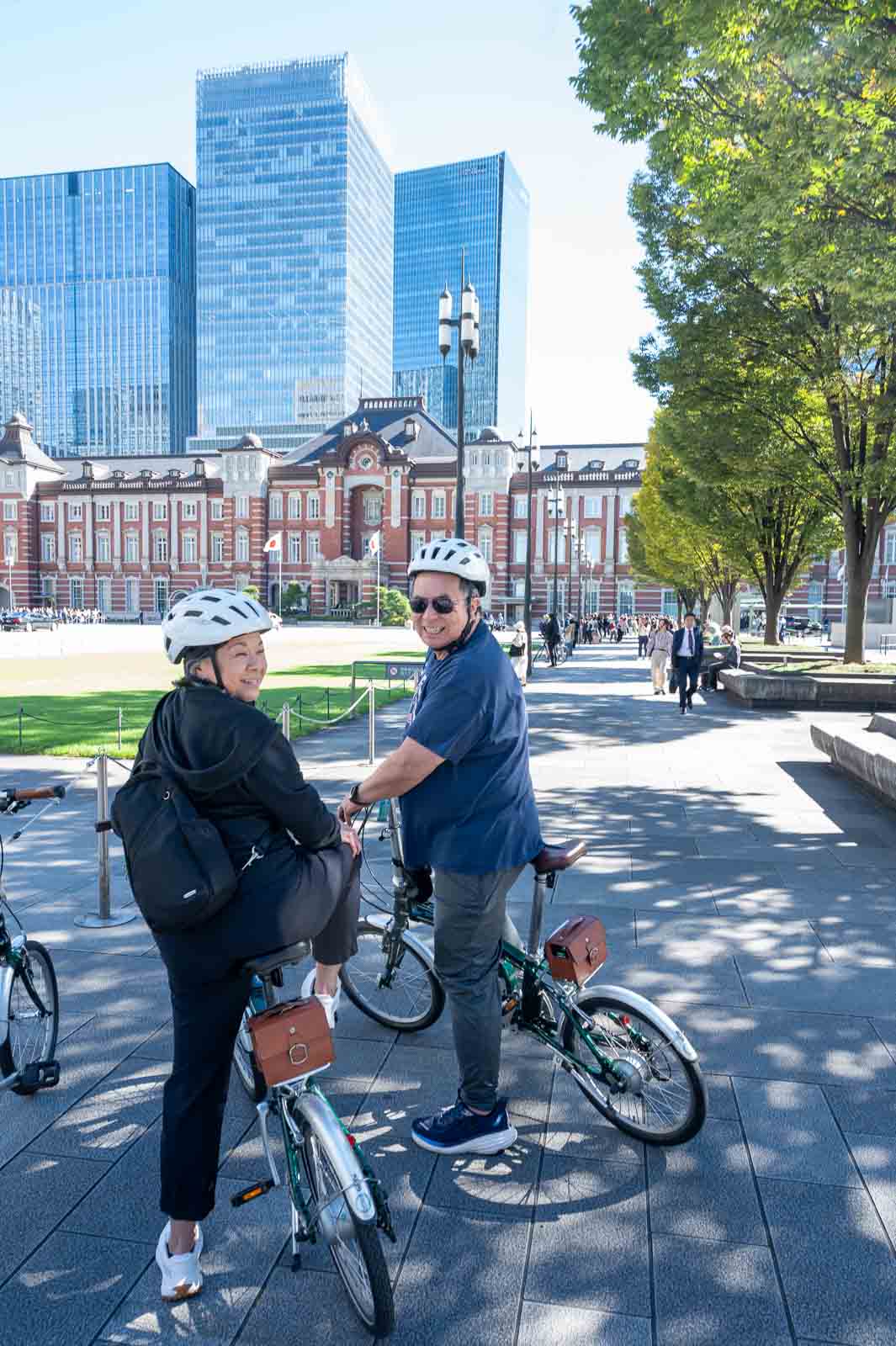Smiles on the bikes